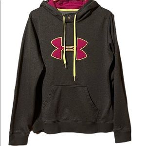 - Under Armor Woman’s Semi-Fitted Hoodie Size LG